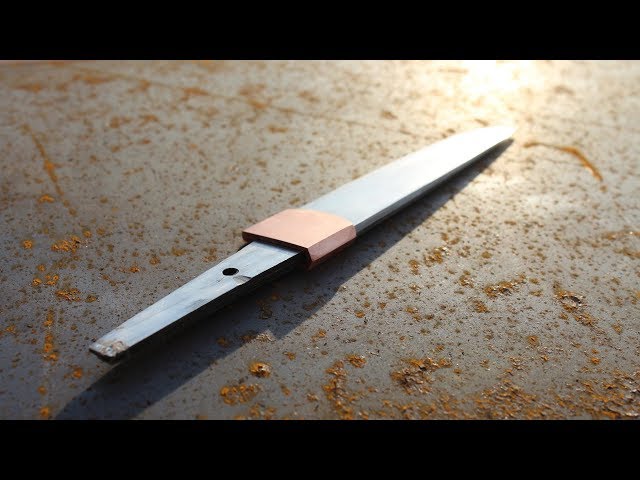 From ore to Kaiken knife   Part 6: forging the habaki   Knifemaking