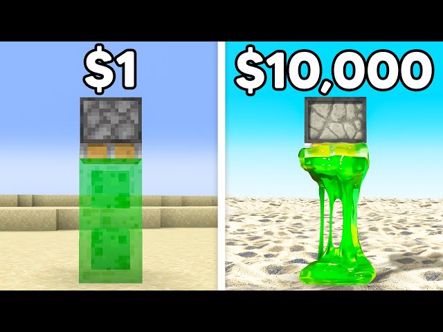 $1 vs $100,000 Minecraft