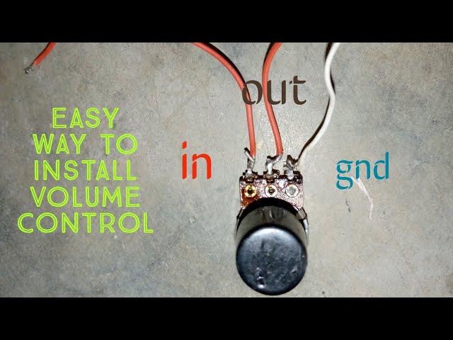 How to use potentiometer for volume control(How to connect volume control in amplifier board)