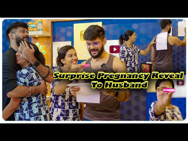 Pregnancy Revealing to my Husband 🥰 | sheethal elzha official | sheethal elzha pregnant | sheethal