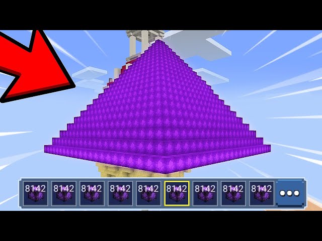Building THE LARGEST OBSIDIAN BED DEFENSE Using UNLIMITED BLOCKS GLITCH!! - Blockman Go BedWars