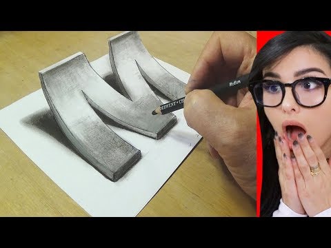How To Draw 3D ART On Paper