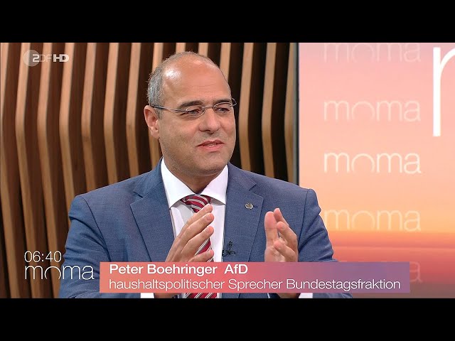 Boehringer: "Wir sind FÜR - und nicht wie Sie eben sagten GEGEN" | ZDF-MoMa 28.11.2023