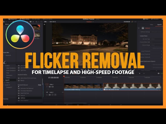Flicker Removal for Timelapse, High Speed footage and live-action footage