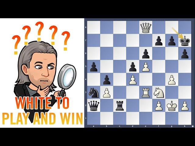 Find the checkmate! Chess puzzle of the week - White to play and win #shorts