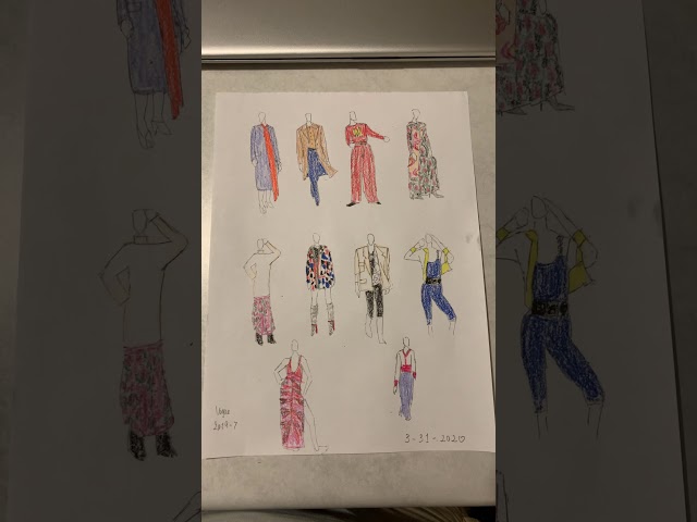 My new fashion design collection inspired by Japan Vogue July 2019. See copyright info.