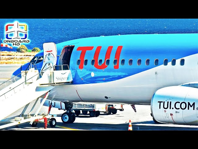 TRIP REPORT | The Shortest Runway!! | Skiathos to London Gatwick | TUI UK Boeing 737
