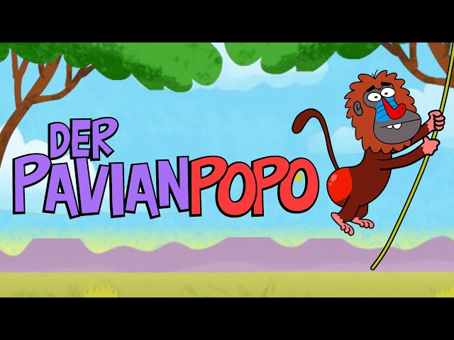 ♪ ♪ Kinderlied Affe - Der Pavianpopo - Hurra Kinderlieder