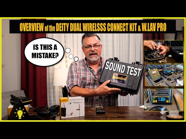 Deity Connect Dual Wireless LAV Kit plus W LAV PRO Sound Test