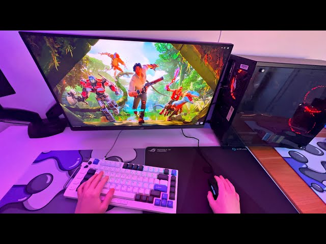 Fortnite but You Are Me (POV) + Keyboard Unboxing