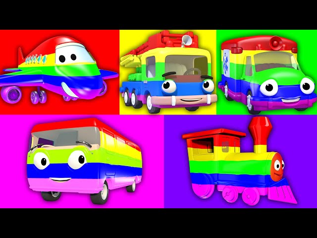 Finger Family Vehicles: Kids Songs to Learn Colors