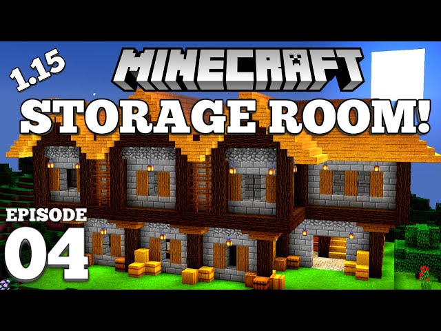Minecraft Medieval Storage Room - Let's PLay #4