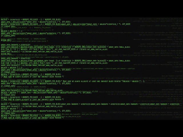 Green Hacker Screen Background Full HD 60 FPS 1 Hour