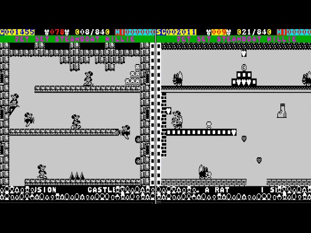 Jet Set Steamboat Willie Sloanysoft Mickey in a Jet Set Willy world SINCLAIR ZX Spectrum INDIE MOUSE