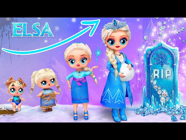 Elsa Growing Up from Broke to Rich! 32 Frozen DIYs for LOL
