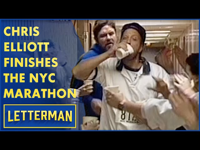 Chris Elliott Finally Finishes The NYC Marathon | Letterman