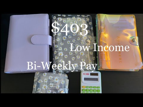 Low Income Cash Envelope Stuffing| $403| Sinking Funds
