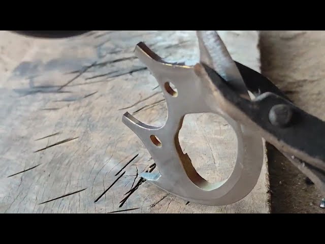 How to make process of axe / Turning Old SPROCKET Into Beautiful double Viking AXE