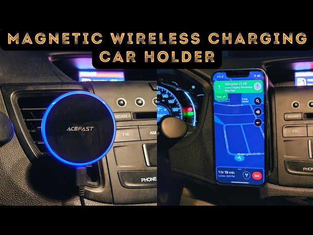 ACEFAST D3 Magnetic Wireless Charging Car Holder review! THIS IS GENIUS!