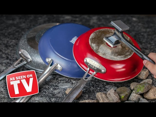 As Seen On TV Frying Pans TESTED! (Red Copper, Blue Diamond, GraniteRock)