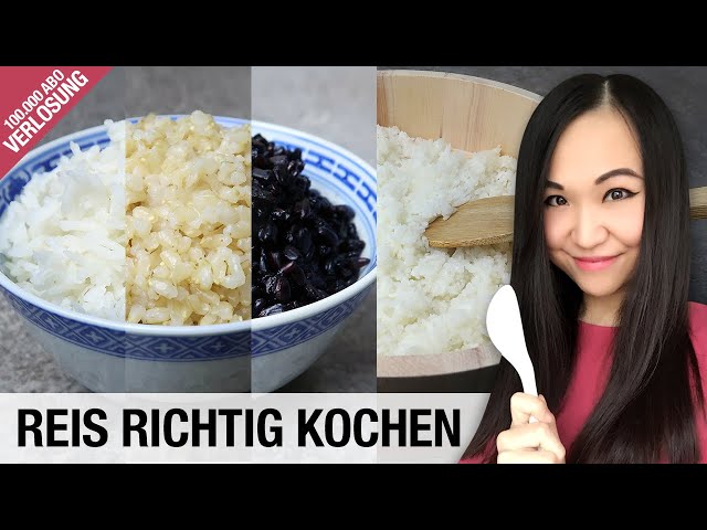 Reis richtig kochen im Topf und Reiskocher | Reissorten | 100.000 Abonnenten Special
