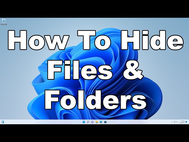 How To Hide Files & Folders In Windows | How To View Hidden Files and Folders | A Quick & Easy Guide