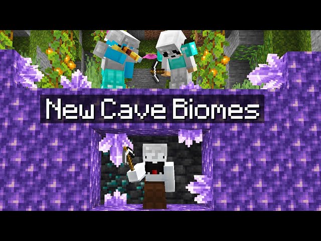 Minecraft Manhunt in the NEW 1.17 Cave Update...