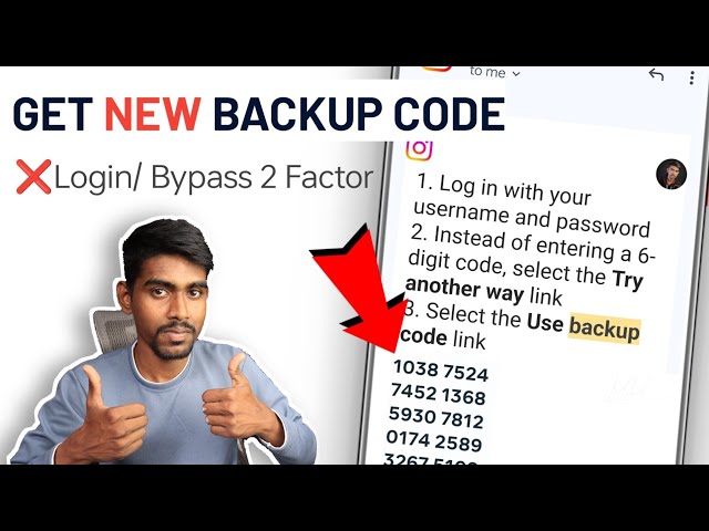 How to Get Backup code for Instagram without login How to get 8 digit backup code for Instagram 2024