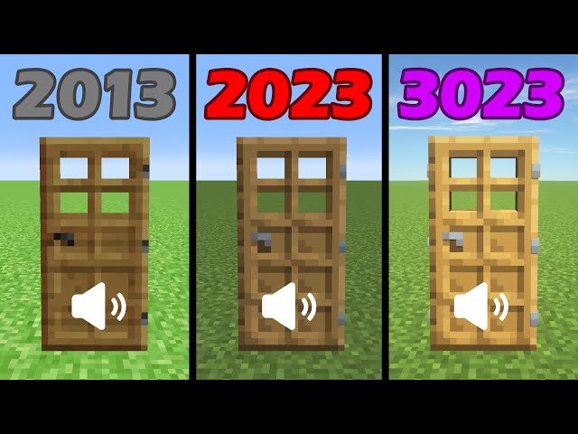 Minecraft in Different Years be like:
