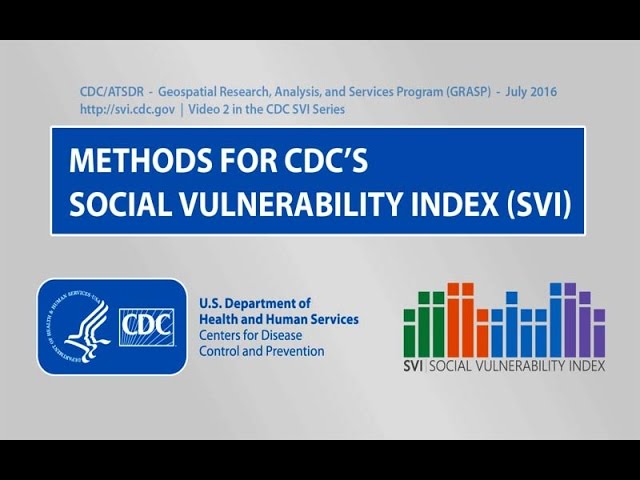 Methods for CDC’s Social Vulnerability Index (SVI)