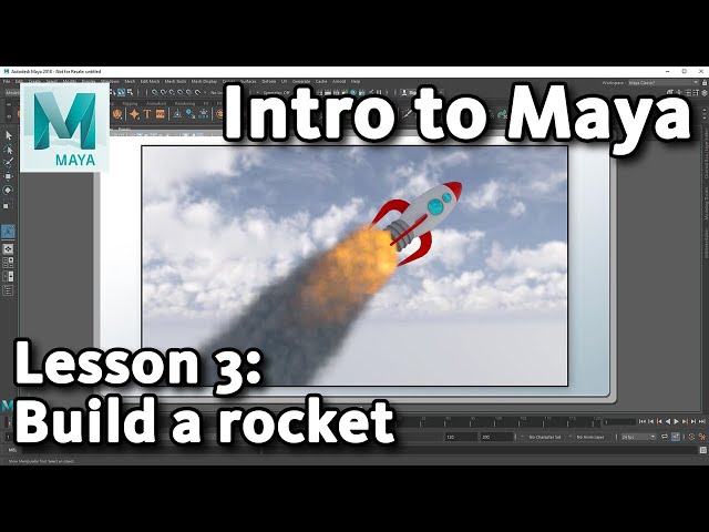 Intro to Maya: Lesson 3 / 10 - 3D Modeling your first model