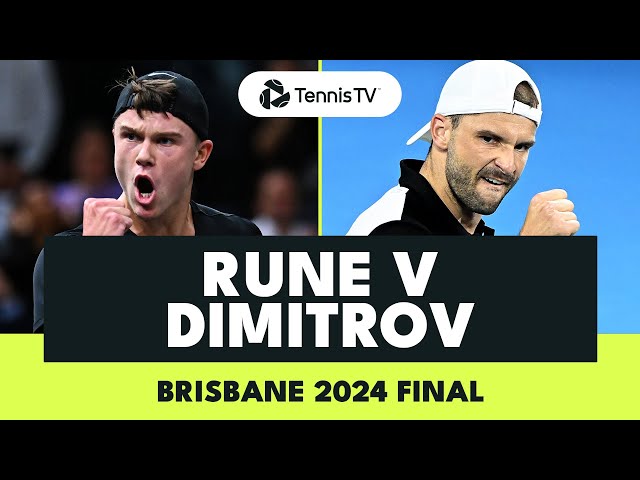 Holger Rune vs Grigor Dimitrov For The Title! 🏆 | Brisbane Final 2024 Match Highlights