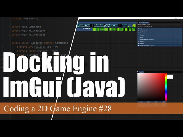 ImGui Docking in Java LWJGL | Coding a 2D Game Engine in Java #28