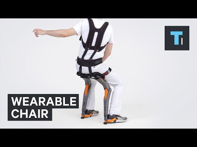 You can take a seat anywhere with this wearable chair