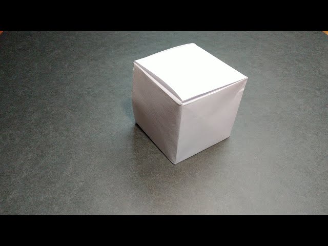 📏 How to make a cube out of paper | Origami cube from one sheet. 📏