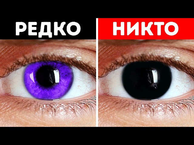 Почему у людей нет фиолетовых глаз? + другие факты о теле!