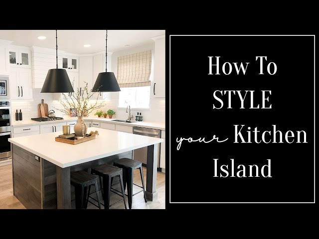 How To Style A Kitchen Island | Easy Showstopper Centerpiece