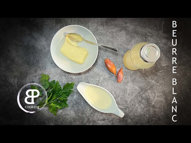 Beurre Blanc Rezept. Eine aufgeschlagene Sauce zu Fisch oder Geflügel. Schnell gemacht und lecker!