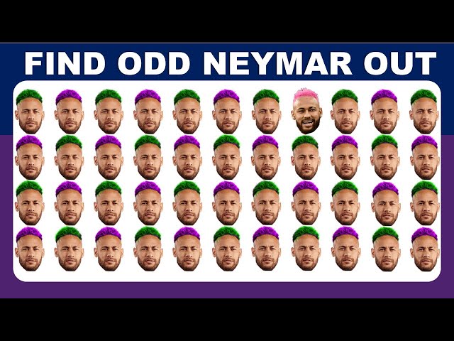 Find the odd one out? can you find  neymar jr, messi, mo salah, mbappe, cr7,? | 11