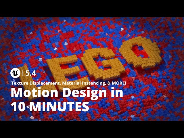 Unreal Engine 5.4 Motion Design in 10 MINUTES! | 2024