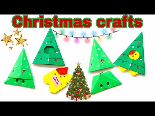 #christmas #kidscrafts #origami Christmas kids crafts | cute crafts | diy | how to | origami crafts