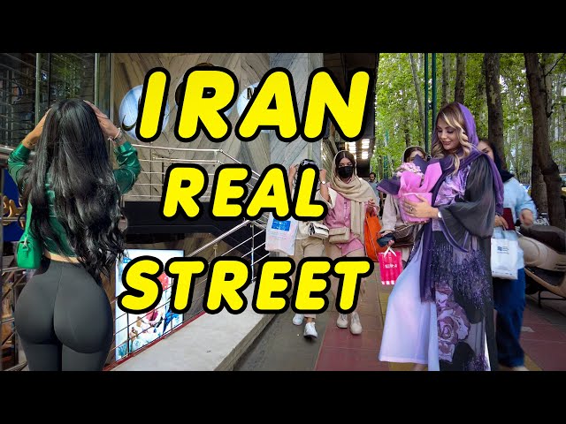 IRAN Tehran Real Street Vibe in North of Tehran City #walking