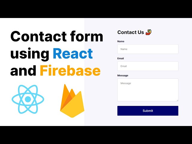 Build a Contact form using React and Firebase - Hooks, Cloud Firestore