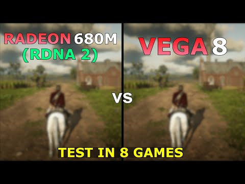 Radeon 680M (RDNA 2) vs Vega 8 - How Big is the Difference?