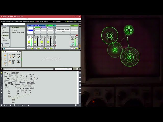 Max for Live patch: blubb (draws bubbles on an oscilloscope)