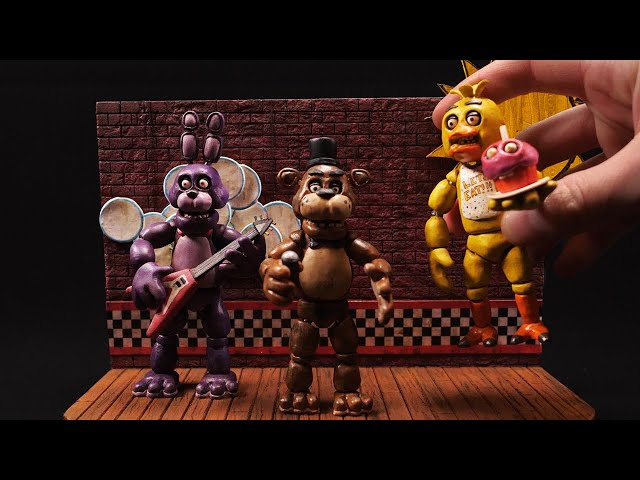 I made Freddy, Bonnie, and Chica from FNAF