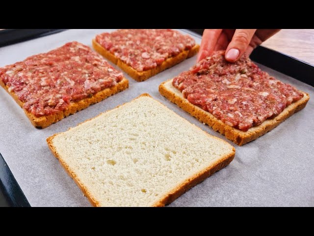 Do you have bread and ground beef? Top 3 quick and easy recipes❗❗