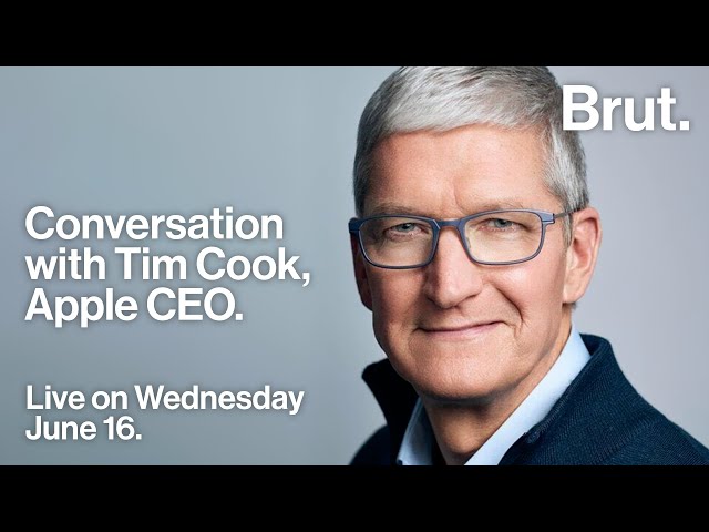 A live conversation with Tim Cook and Brut. CEO #VivaTech