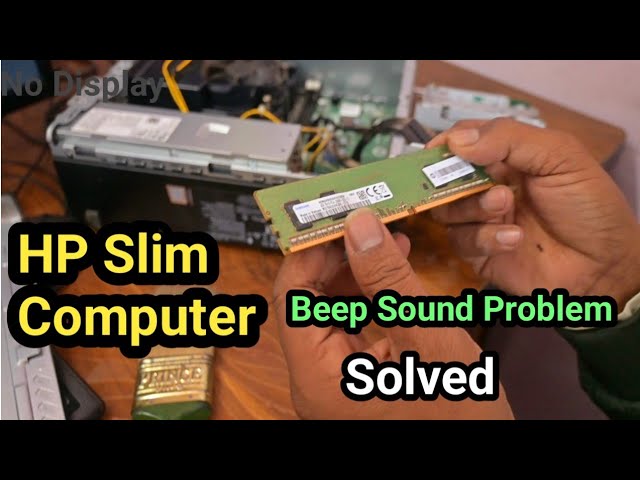 HP Slim Computer Beep Sound ko kaise sahi kare || No Display in Hp Slim Computer || #computer