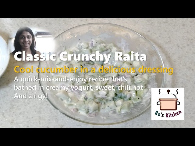Classic Crunchy Cucumber Raita | The Perfect Biriyani Companion! 🥒✨